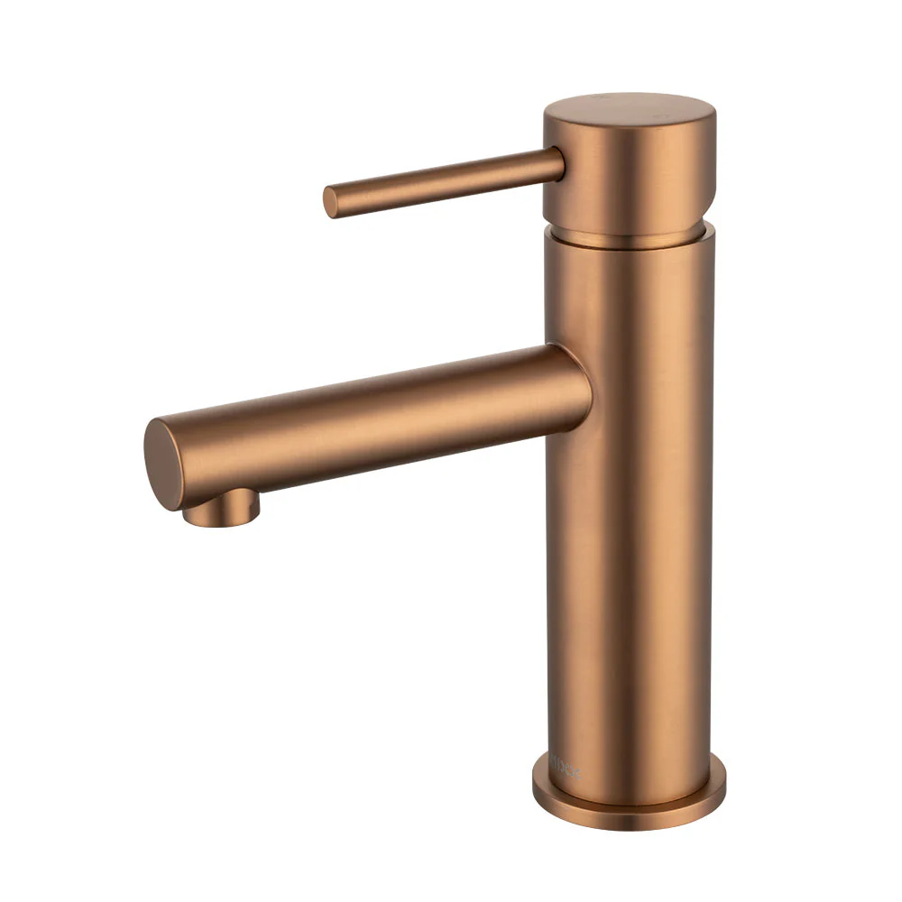 Mixx Anise Eco Basin Mixer Straight Spout - Brushed Bronze