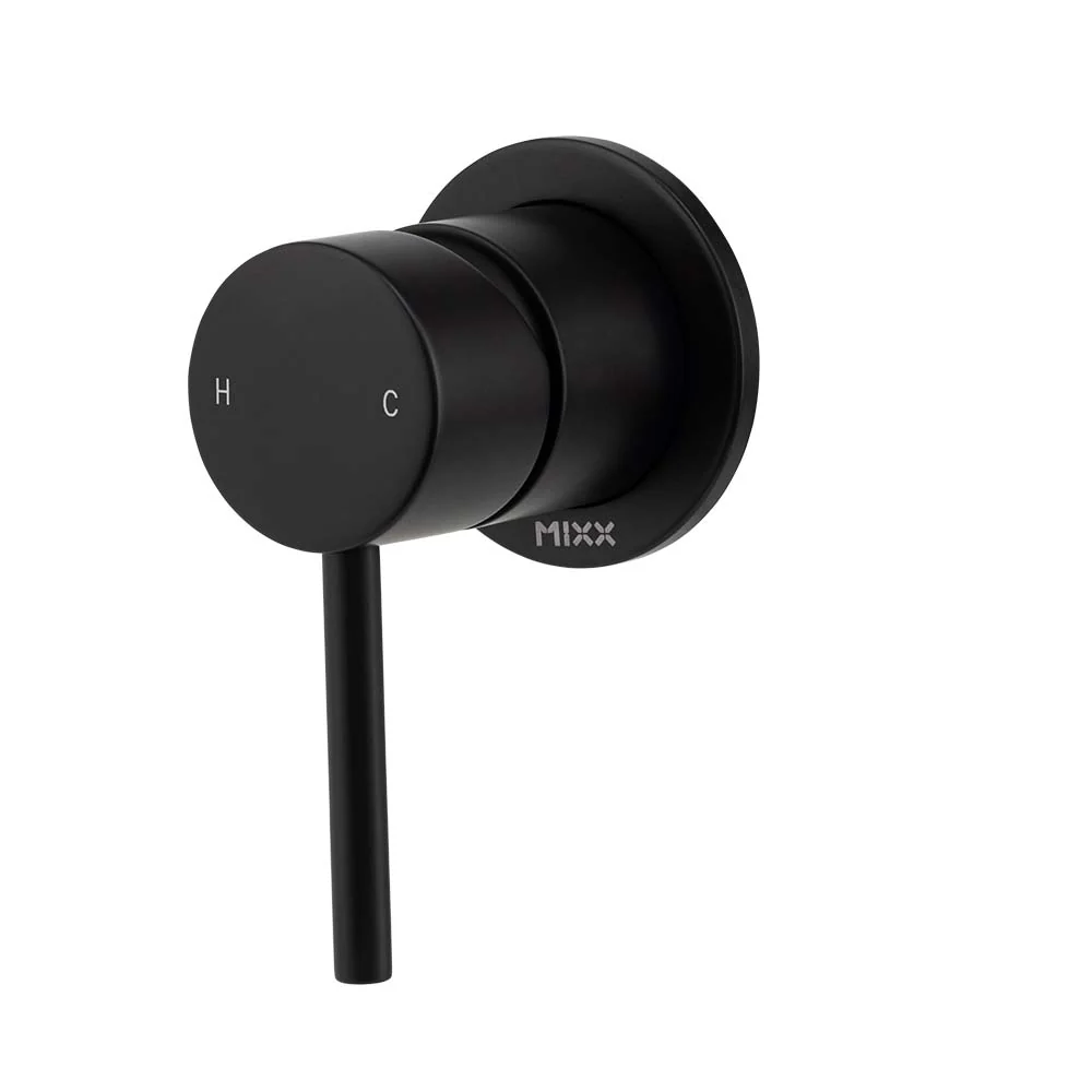 Mixx Anise Shower Mixer Trim Kit (60mm Backplate) - Matt Black
