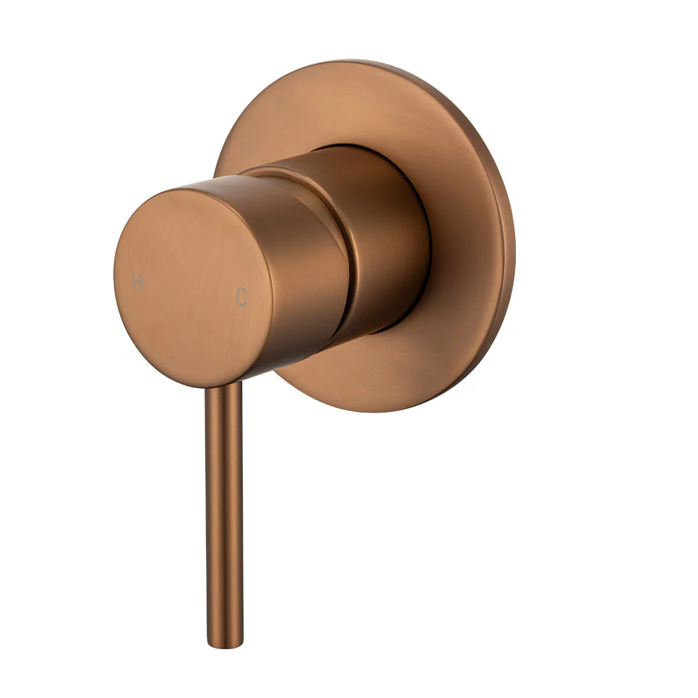 Mixx Anise Shower Mixer Trim Kit (80mm Backplate) - Brushed Bronze