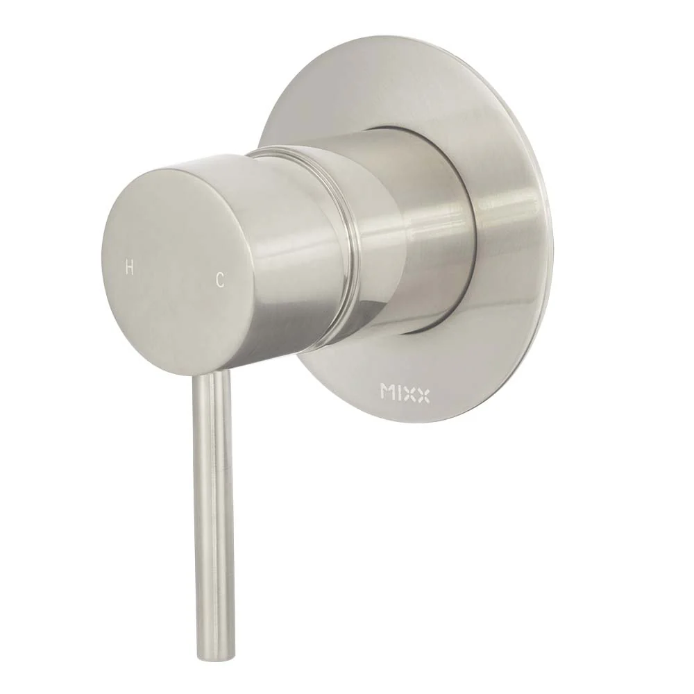 Mixx Anise Shower Mixer Trim Kit (80mm Backplate) - Brushed Nickel