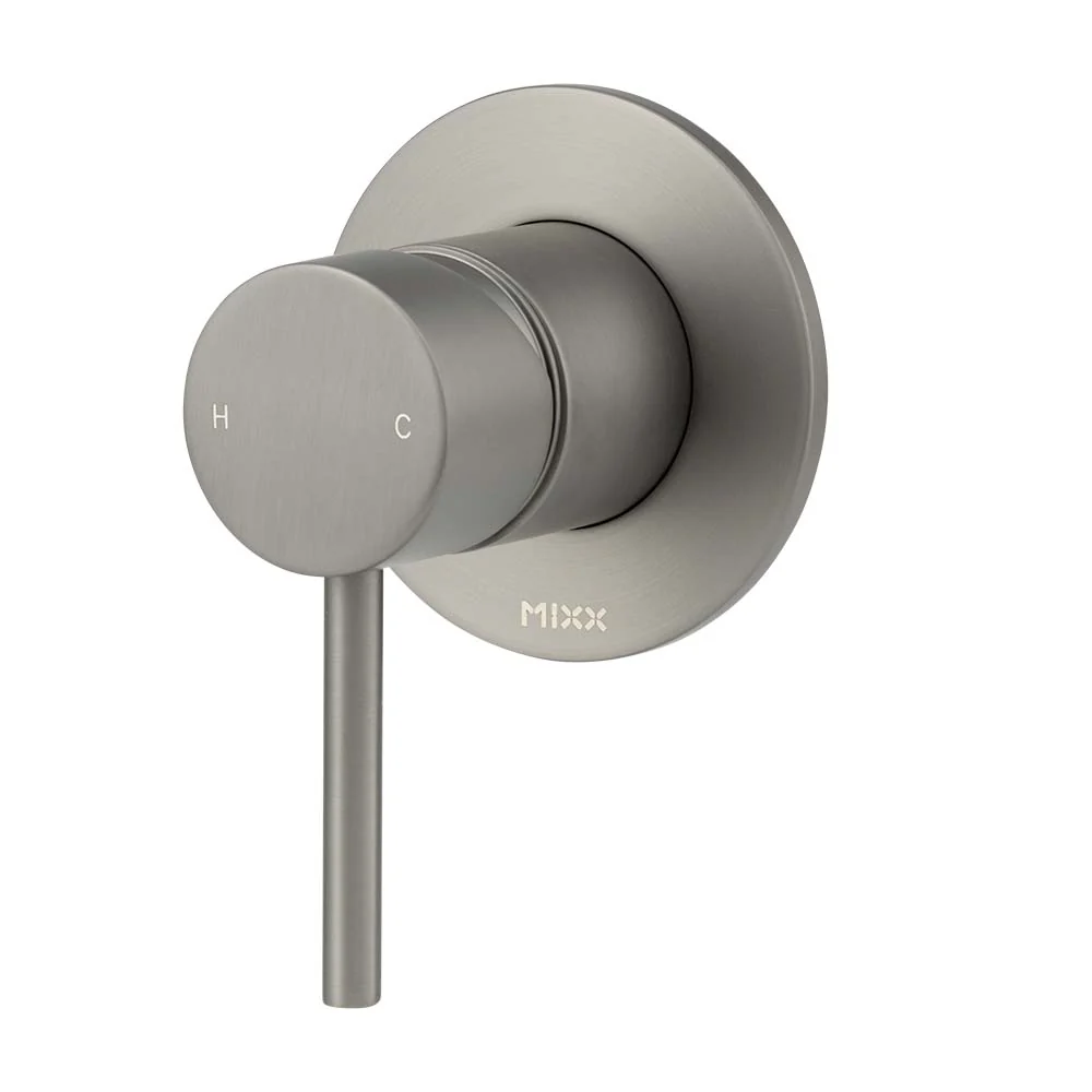 Mixx Anise Shower Mixer Trim Kit (80mm Backplate) - Gun Metal