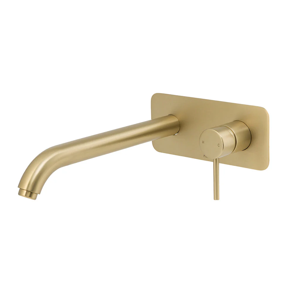 Mixx Anise Wall Tub Mixer - Brushed Gold