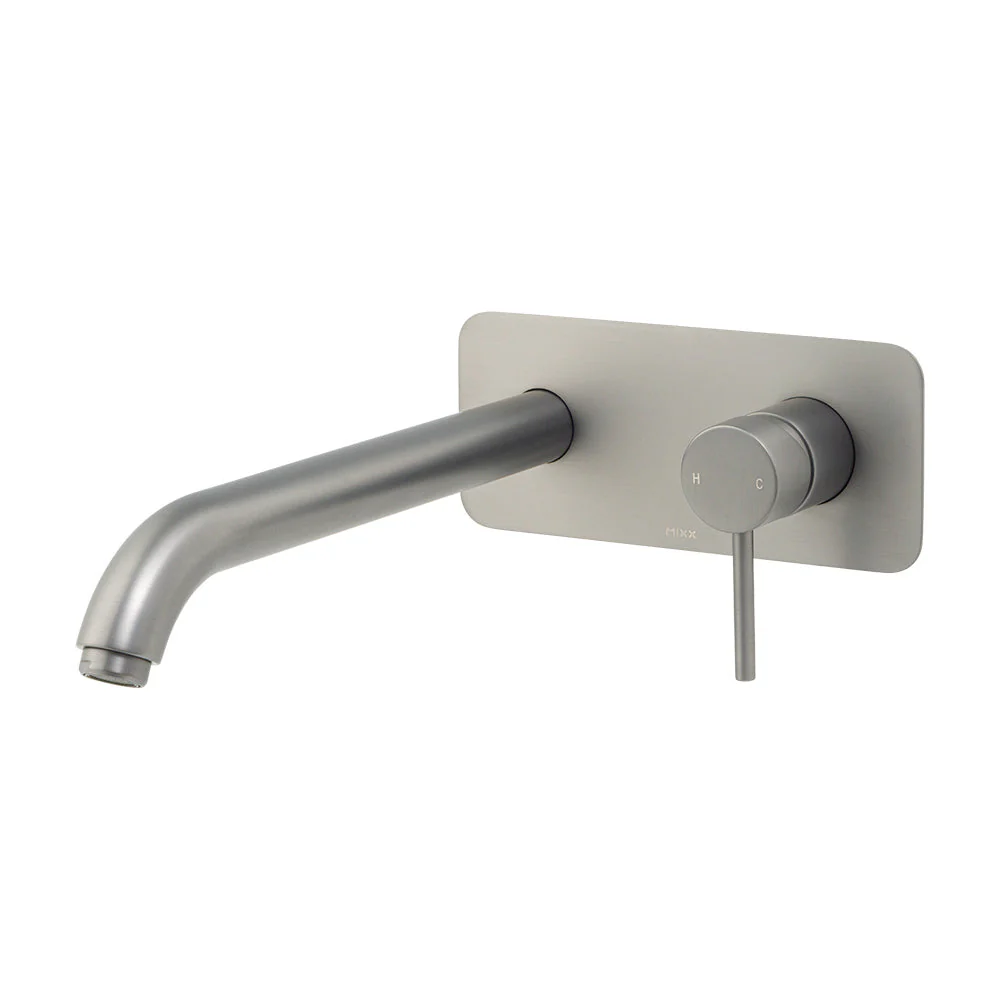 Mixx Anise Wall Tub Mixer - Gun Metal