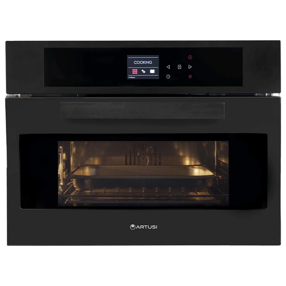 Artusi 60cm Built-in Combi Microwave Oven - Matt Black
