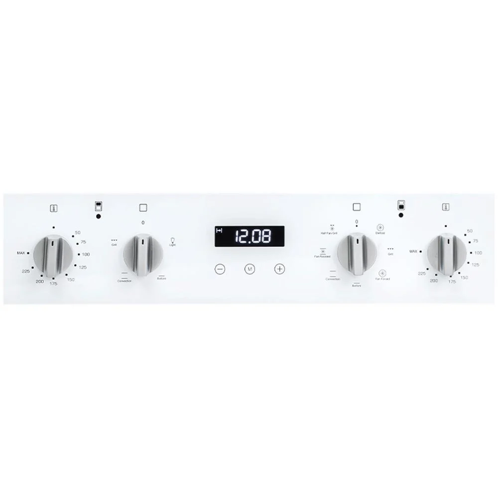 Artusi 60cm Built-in Electric Double Oven - White - Image 2
