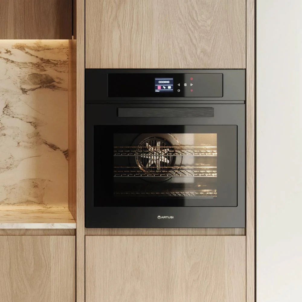 Artusi 60cm Built-in Electric Oven - Matt Black - Image 3