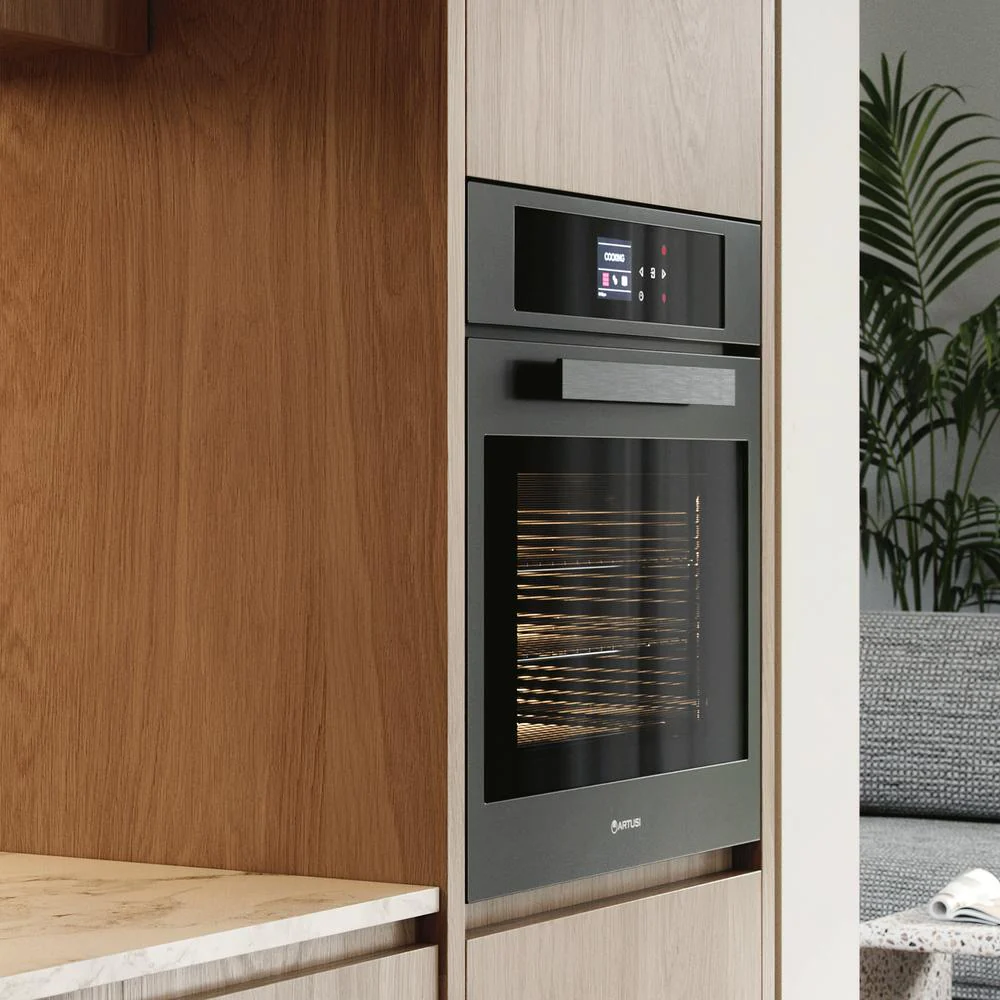 Artusi 60cm Built-in Electric Oven - Matt Black - Image 4
