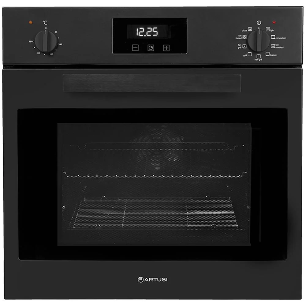 Artusi 60cm Built-in Electric Oven - Matt Black