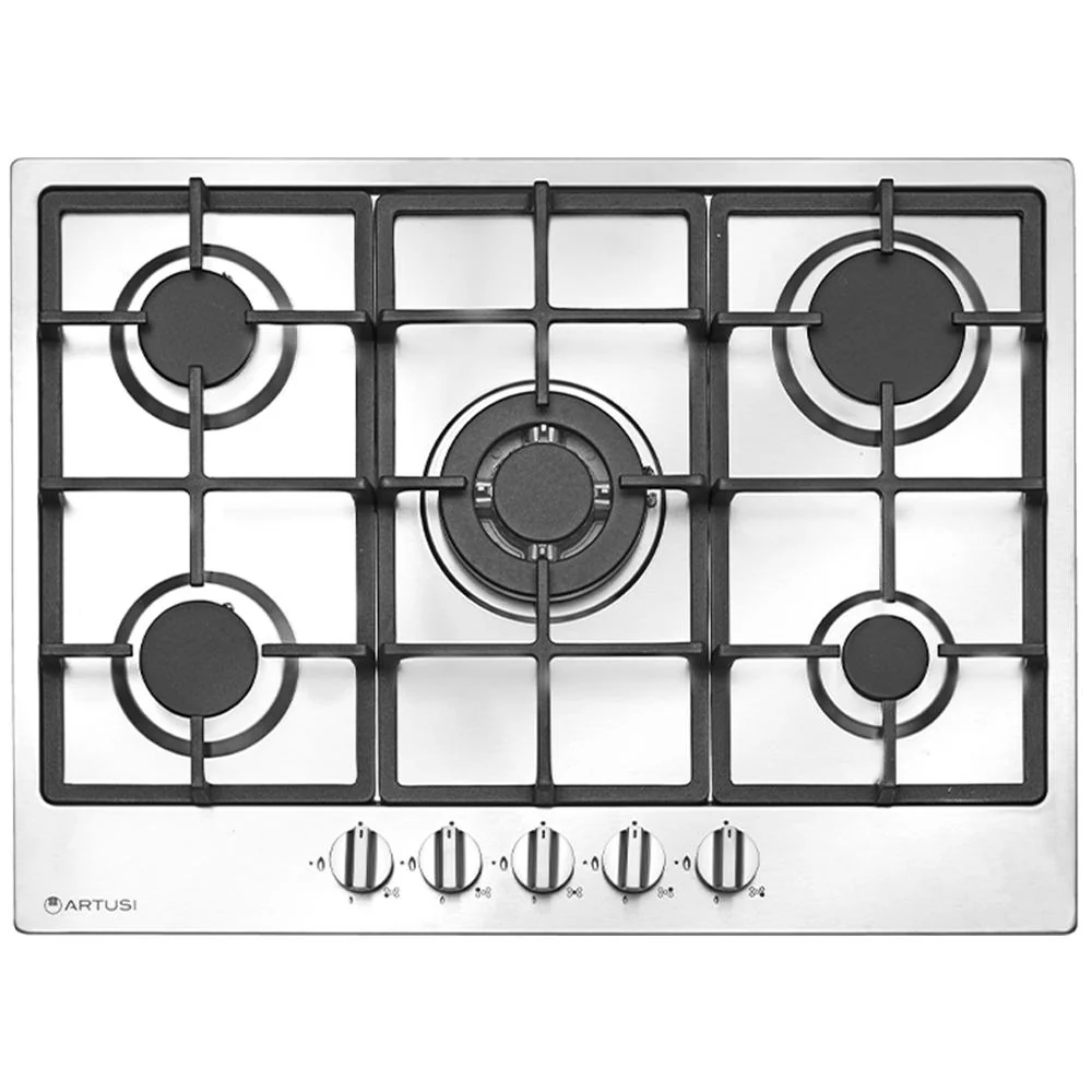 Artusi 70cm Gas Cooktop - Stainless Steel