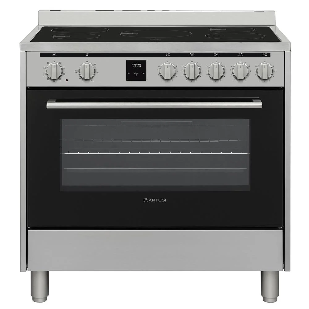 Artusi 90cm Freestanding Cooker with Induction - Stainless Steel