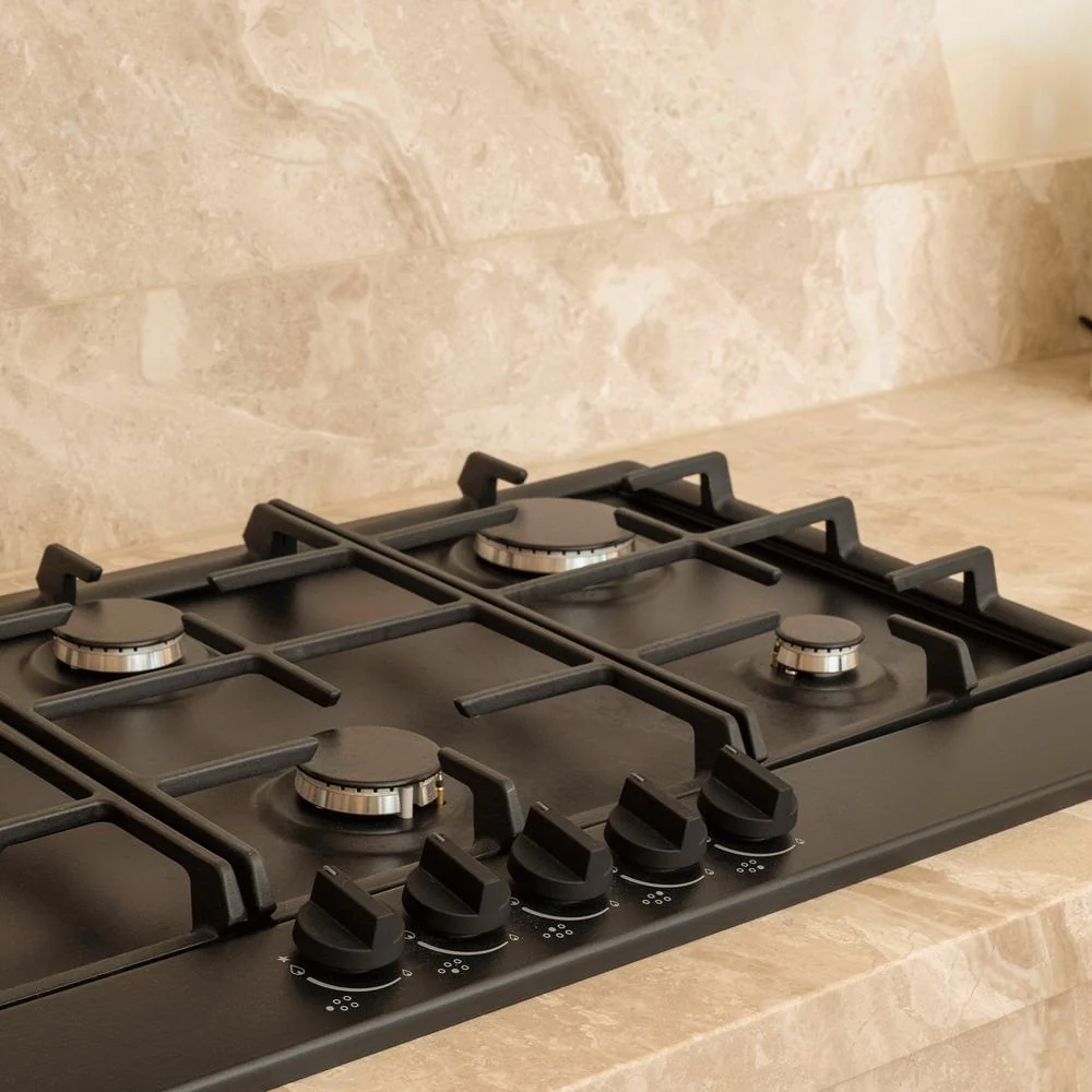 Artusi 90cm Gas Cooktop - Matte Black - Image 2