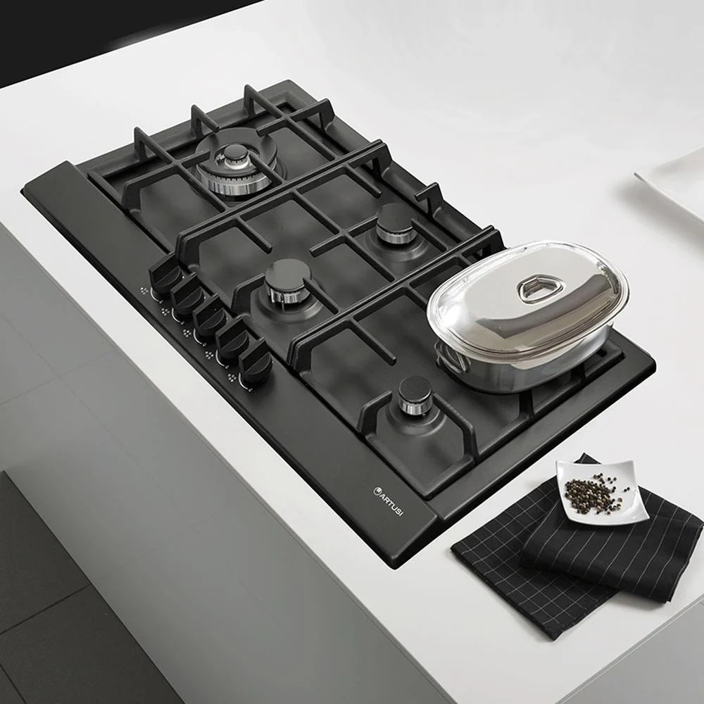 Artusi 90cm Gas Cooktop - Matte Black - Image 9