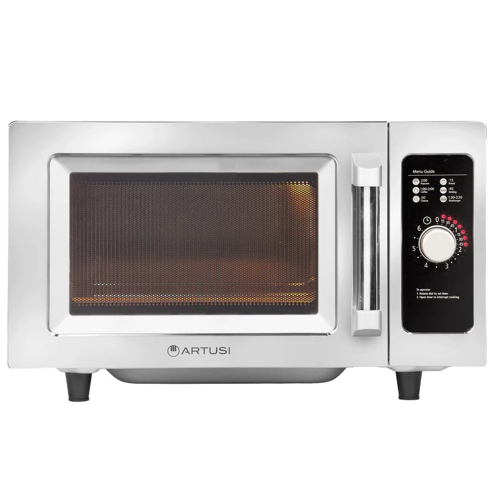 Artusi 52cm Bench-top Commercial/Office Microwave - Stainless Steel