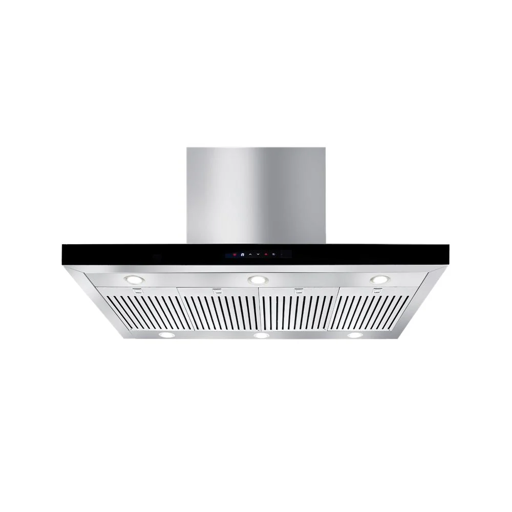 Artusi 90cm Canopy BBQ Range Hood - Black - Image 2