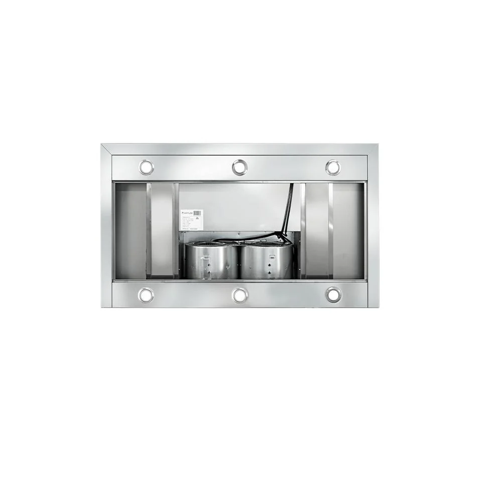 Artusi 120cm Canopy BBQ Range Hood - Black - Image 3