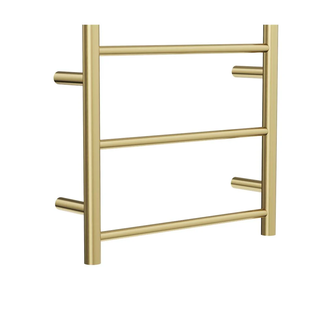 Linsol Avid 3 Bar Heated Towel Rail - Brushed Brass