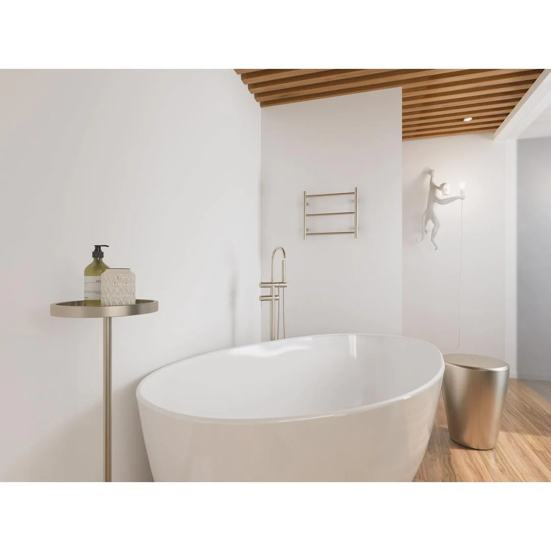 Linsol Avid 3 Bar Heated Towel Rail - Brushed Nickel - Image 3