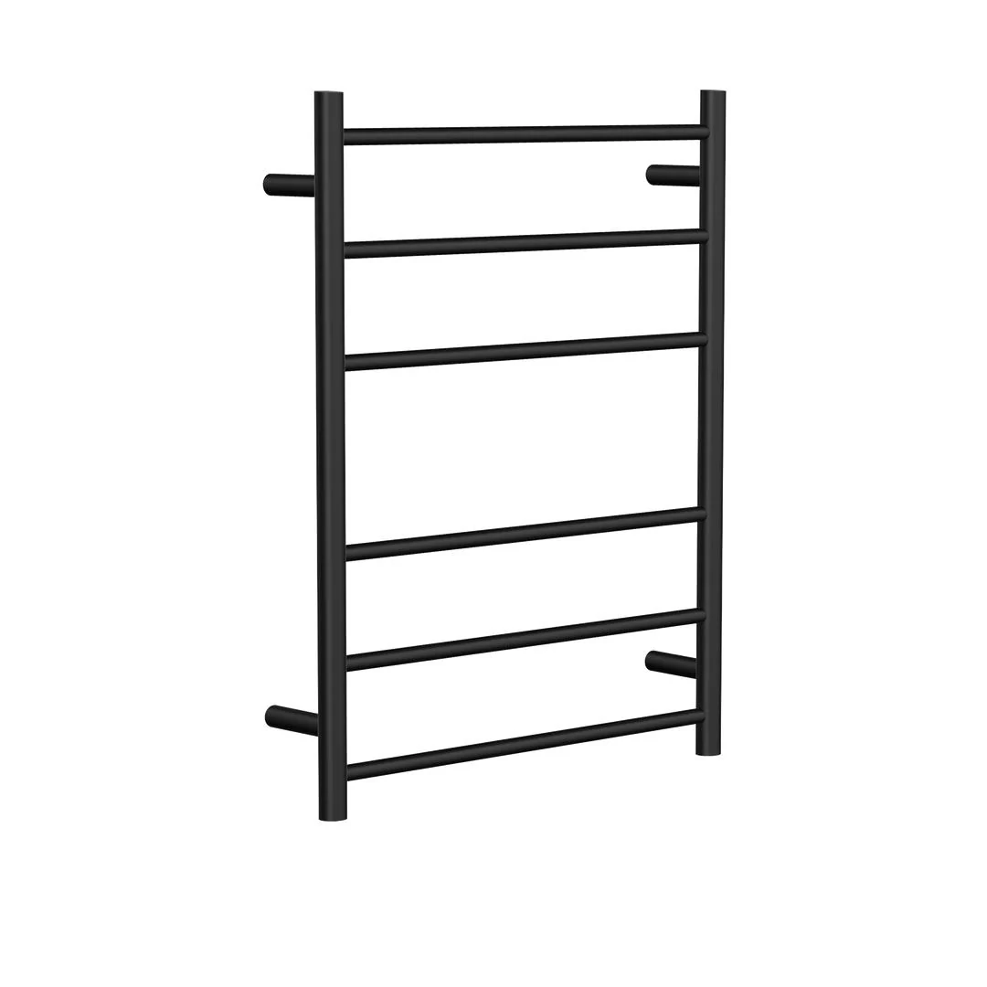 Linsol Avid 6 Bar Heated Towel Rail - Matte Black