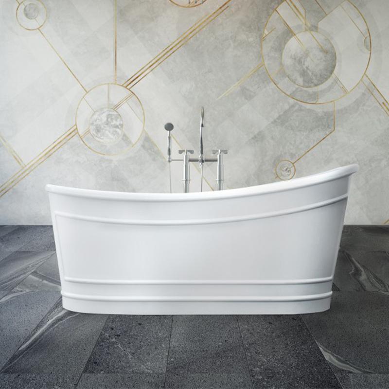 Belbagno Ritz 1675mm Freestanding Bath Tub - Image 5