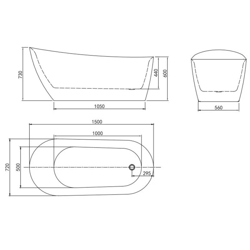 Belbagno Romano Freestanding Bath Tub - Image 5
