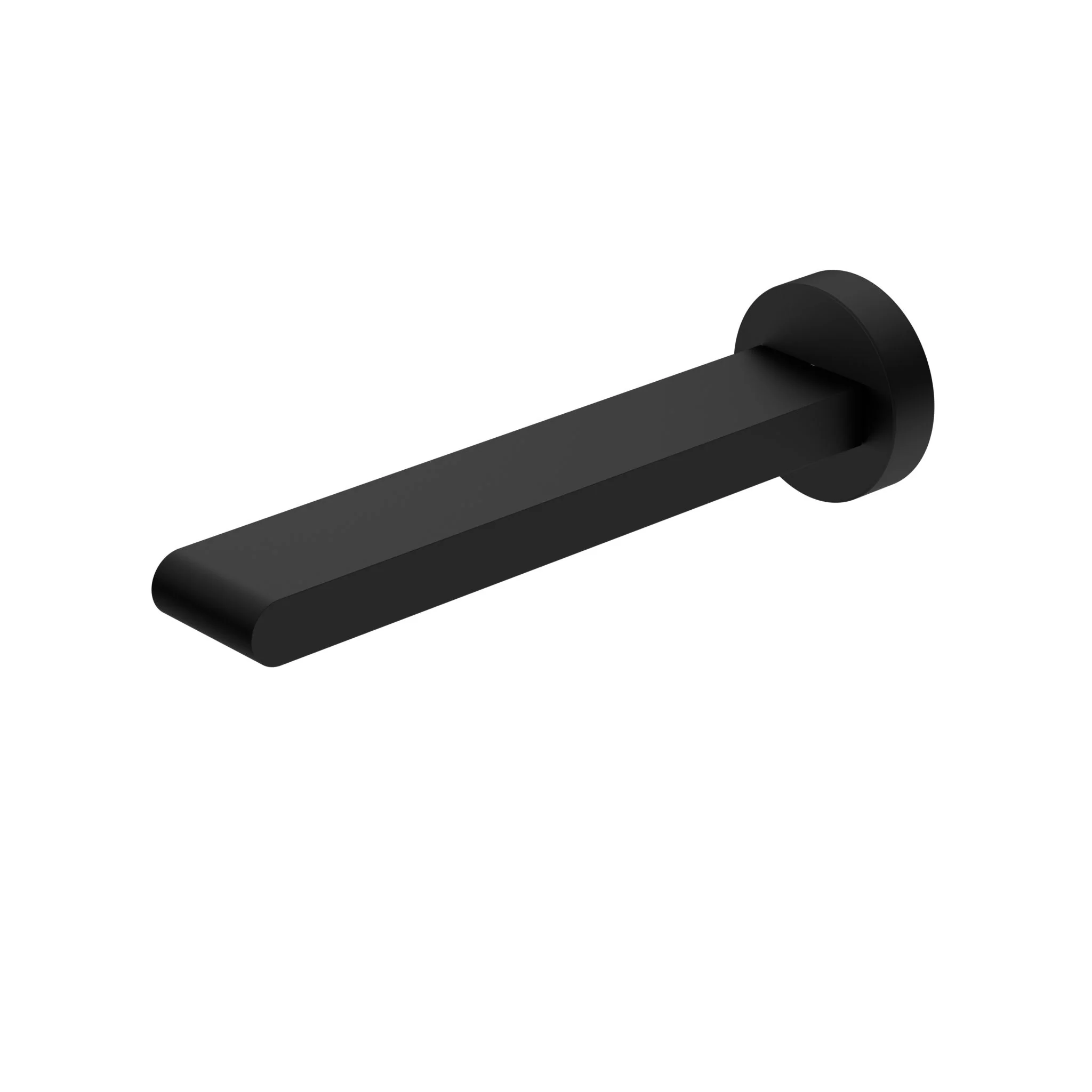 Nero Bianca Fixed Basin/Bath Spout 200mm - Black Matte