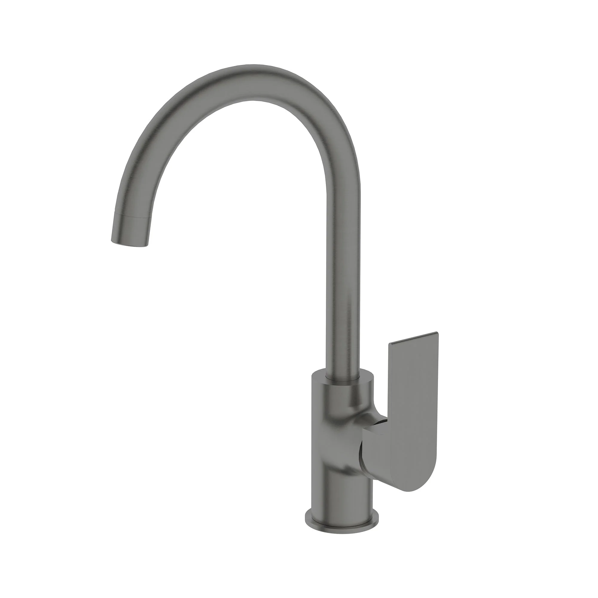 Nero Bianca Kitchen Mixer Gooseneck Spout - Gun Metal