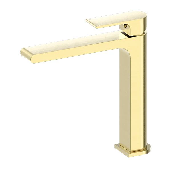Nero Bianca Mid Tall Basin Mixer - Brushed Gold