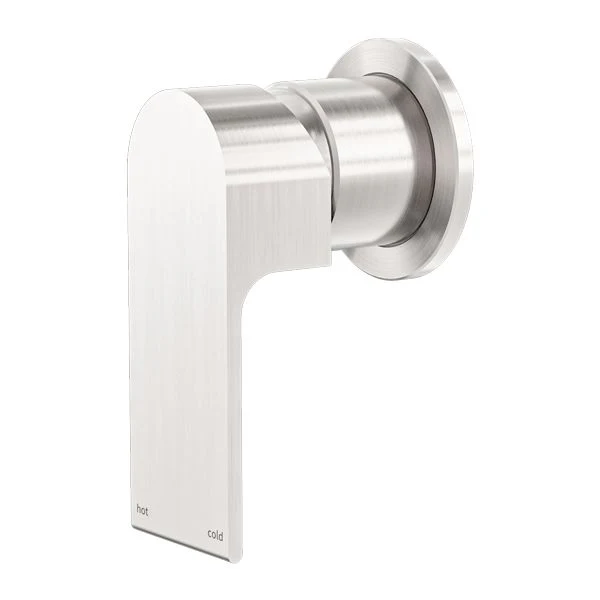Nero Bianca Shower Mixer 60mm Plate - Brushed Nickel