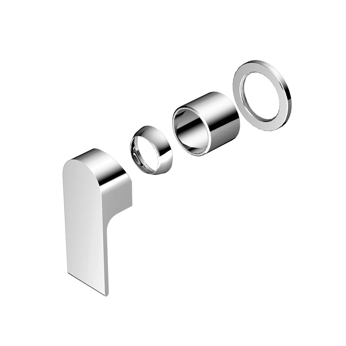 Nero Bianca Shower Mixer 60mm Plate (Trim Kit Only) - Chrome