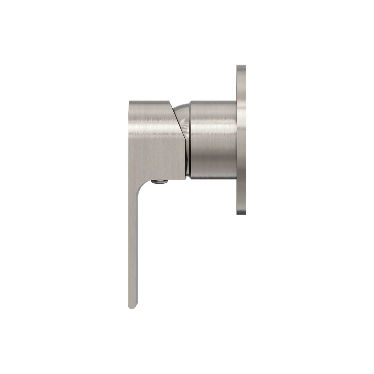 Nero Bianca Shower Mixer 80mm Plate - Brushed Nickel - Image 3