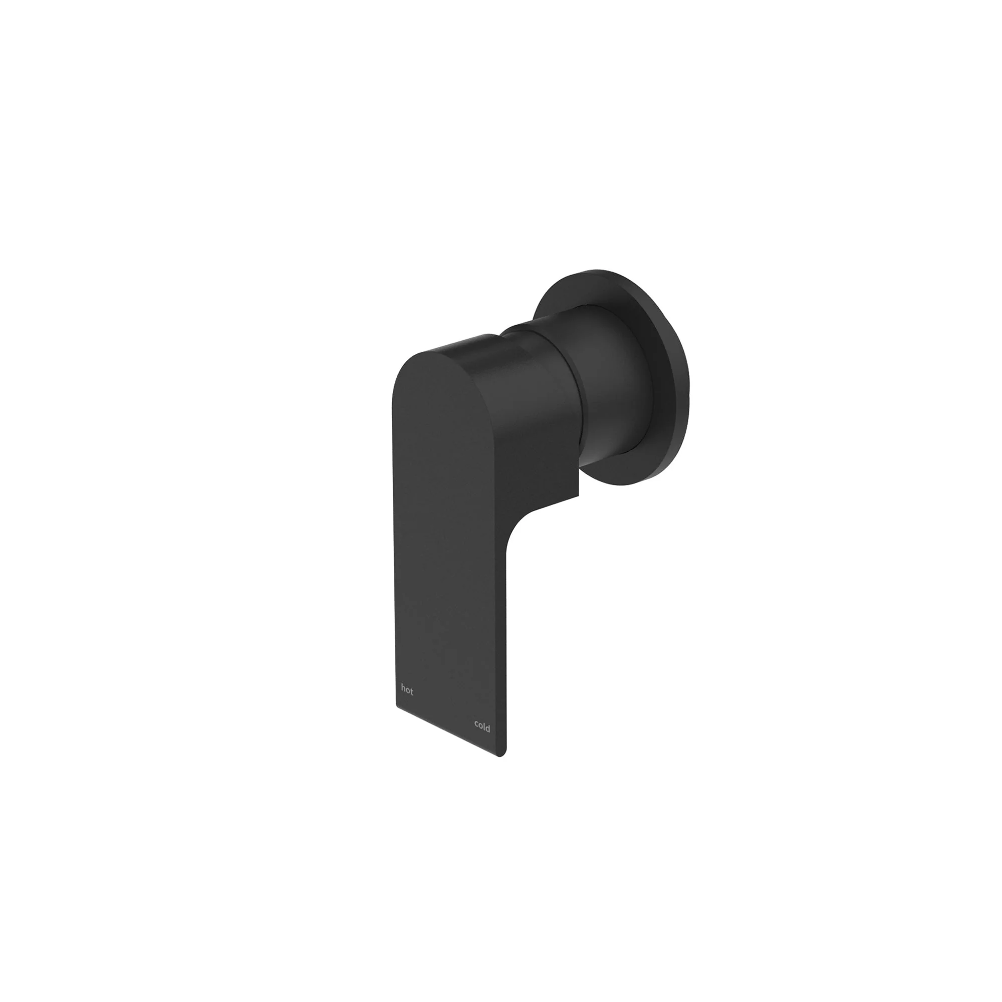 Nero Bianca Shower Mixer 80mm Plate - Black Matte