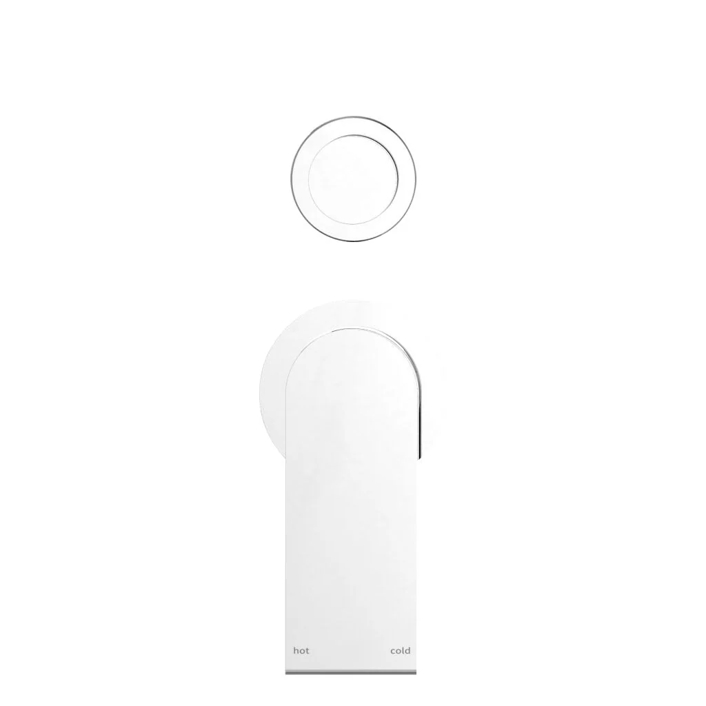 Nero Bianca Shower Mixer With Diverter Separate Back Plate - Chrome - Image 3
