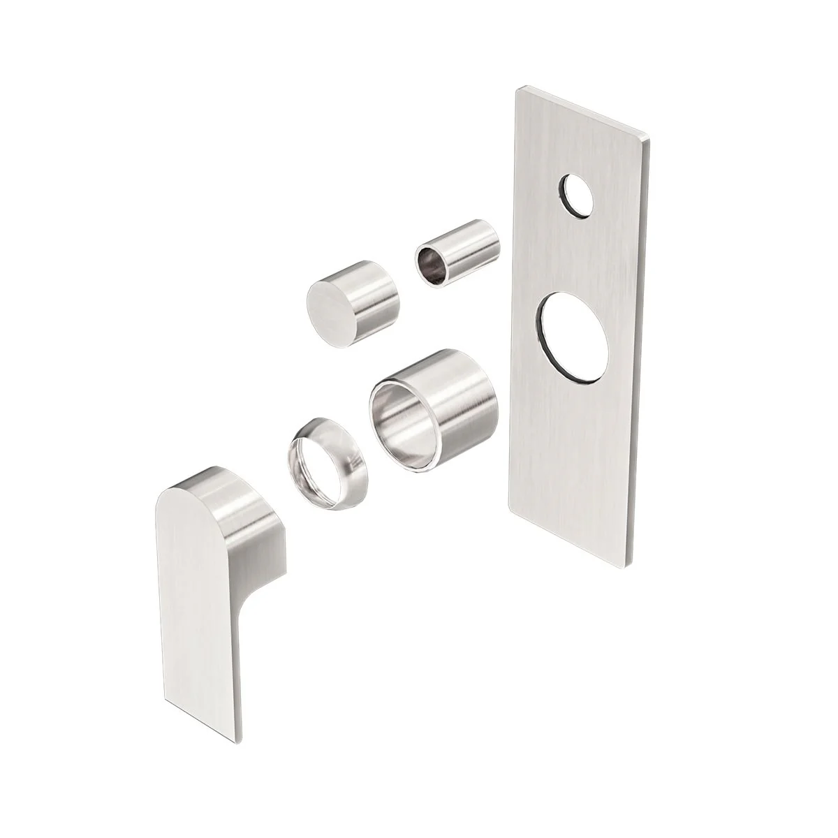 Nero Bianca Shower Mixer With Diverter (Trim Kit Only) - Brushed Nickel