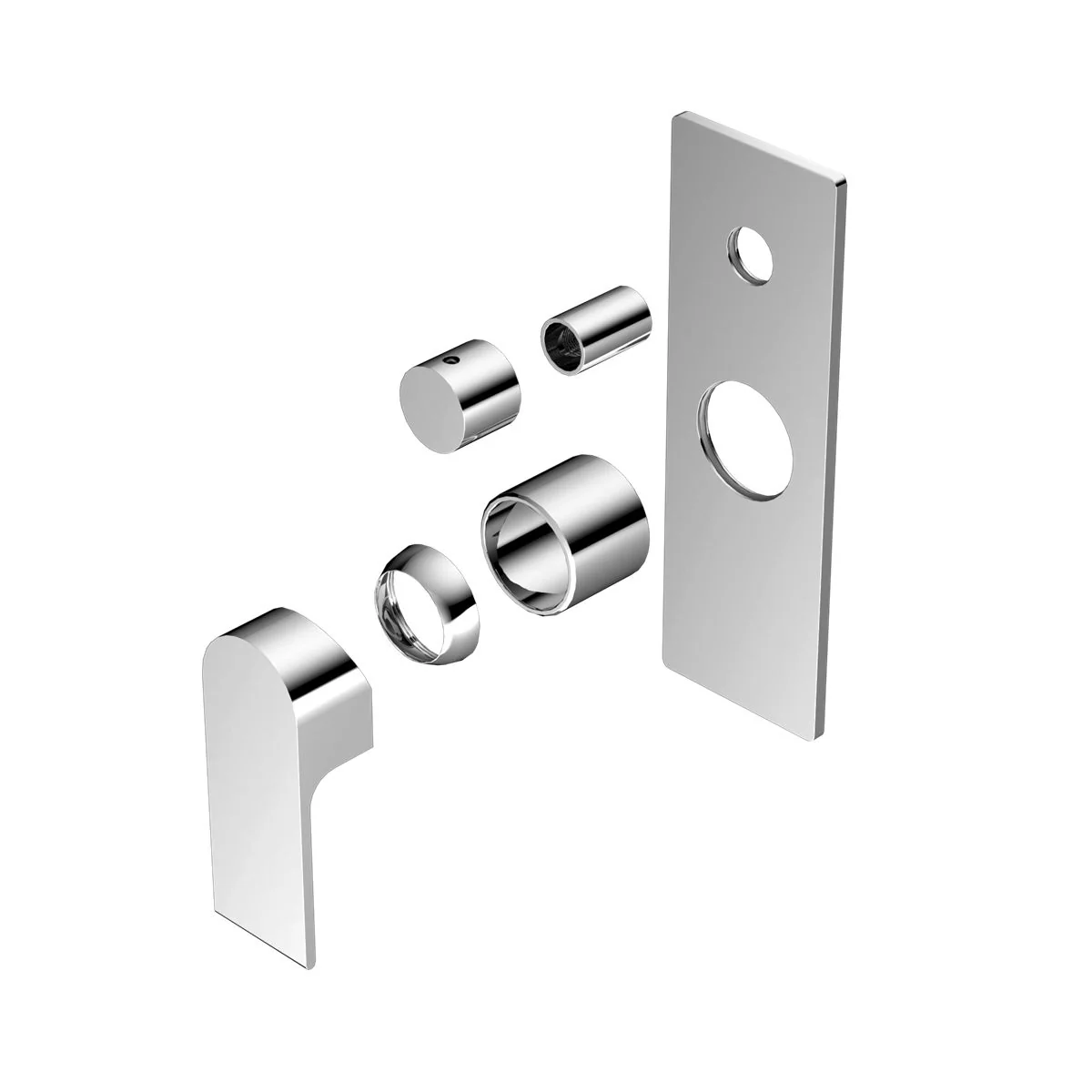 Nero Bianca Shower Mixer With Diverter (Trim Kit Only) - Chrome