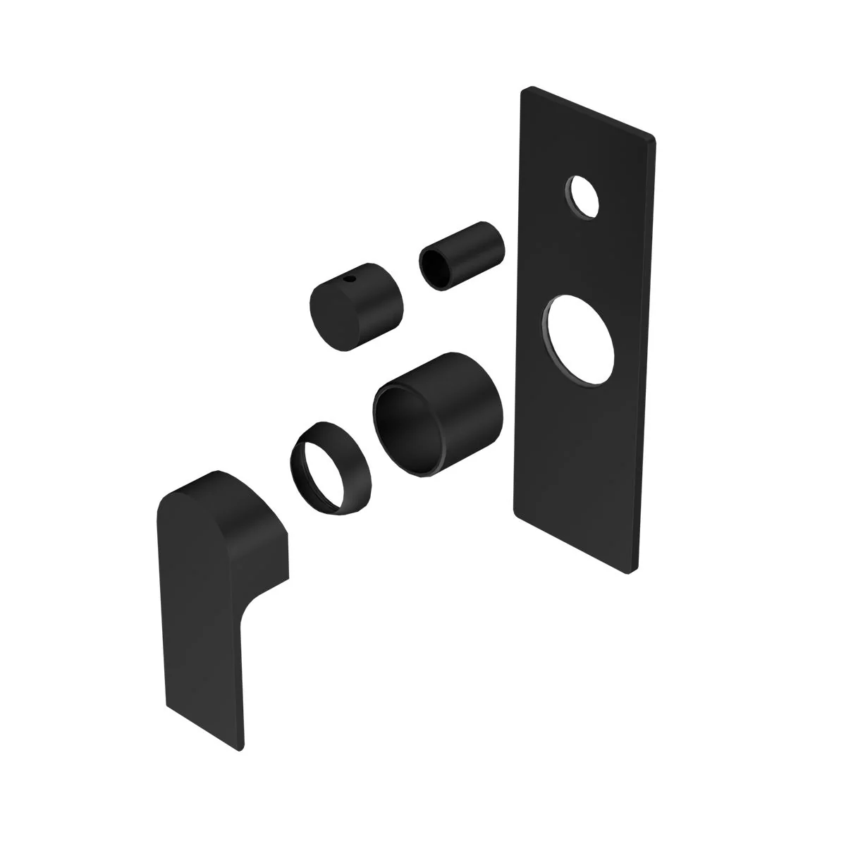 Nero Bianca Shower Mixer With Diverter (Trim Kit Only) - Black Matte