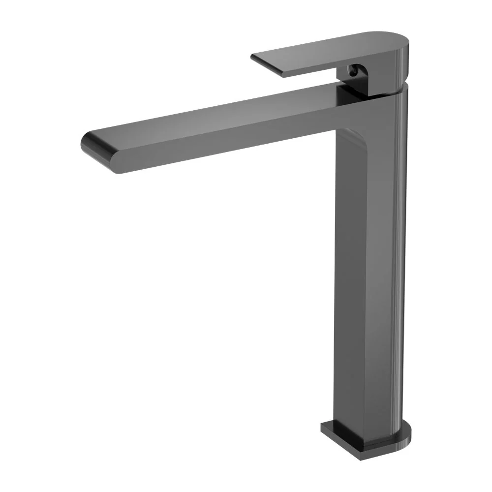 Nero Bianca Tall Basin Mixer - Gun Metal