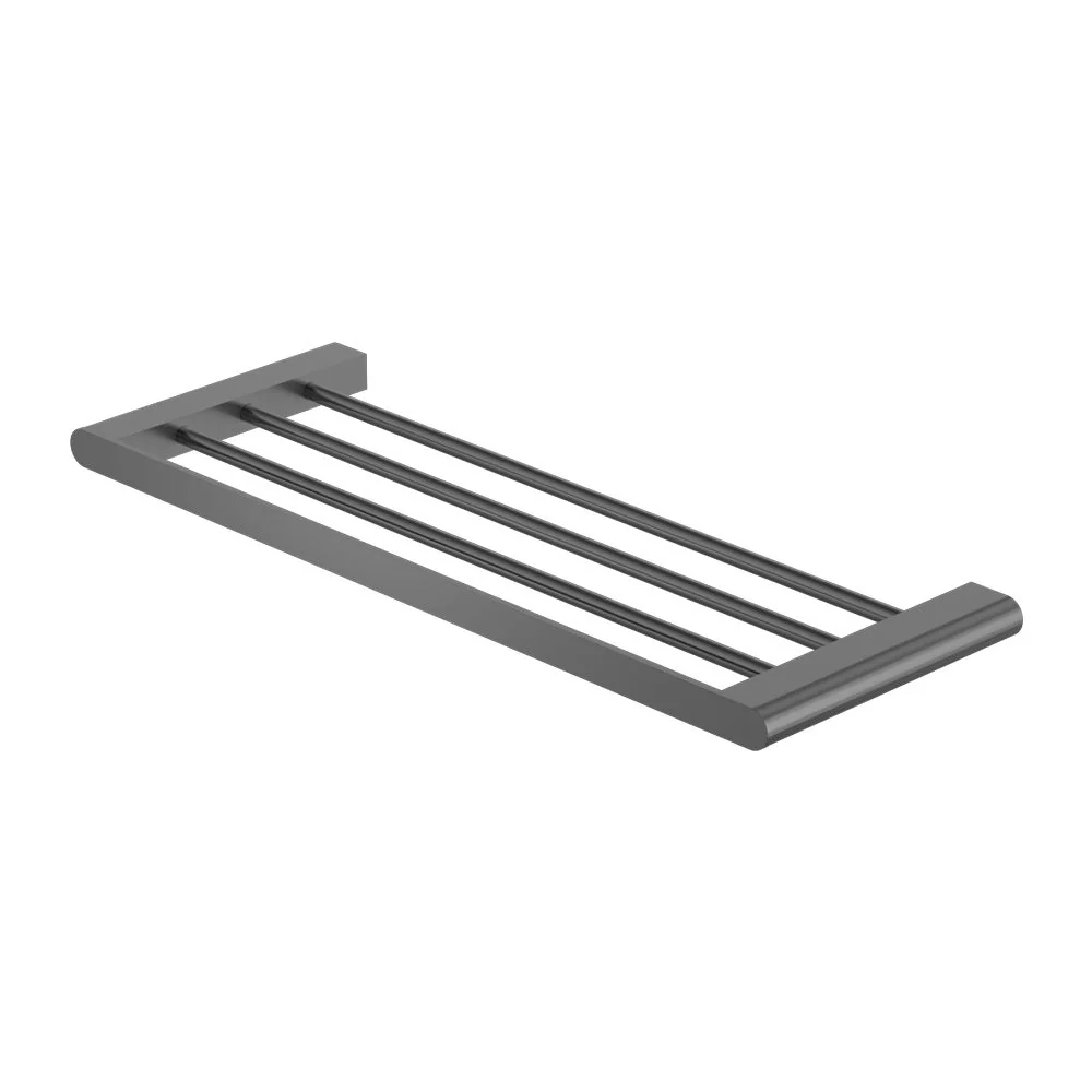 Nero Bianca Towel Rack - Gun Metal
