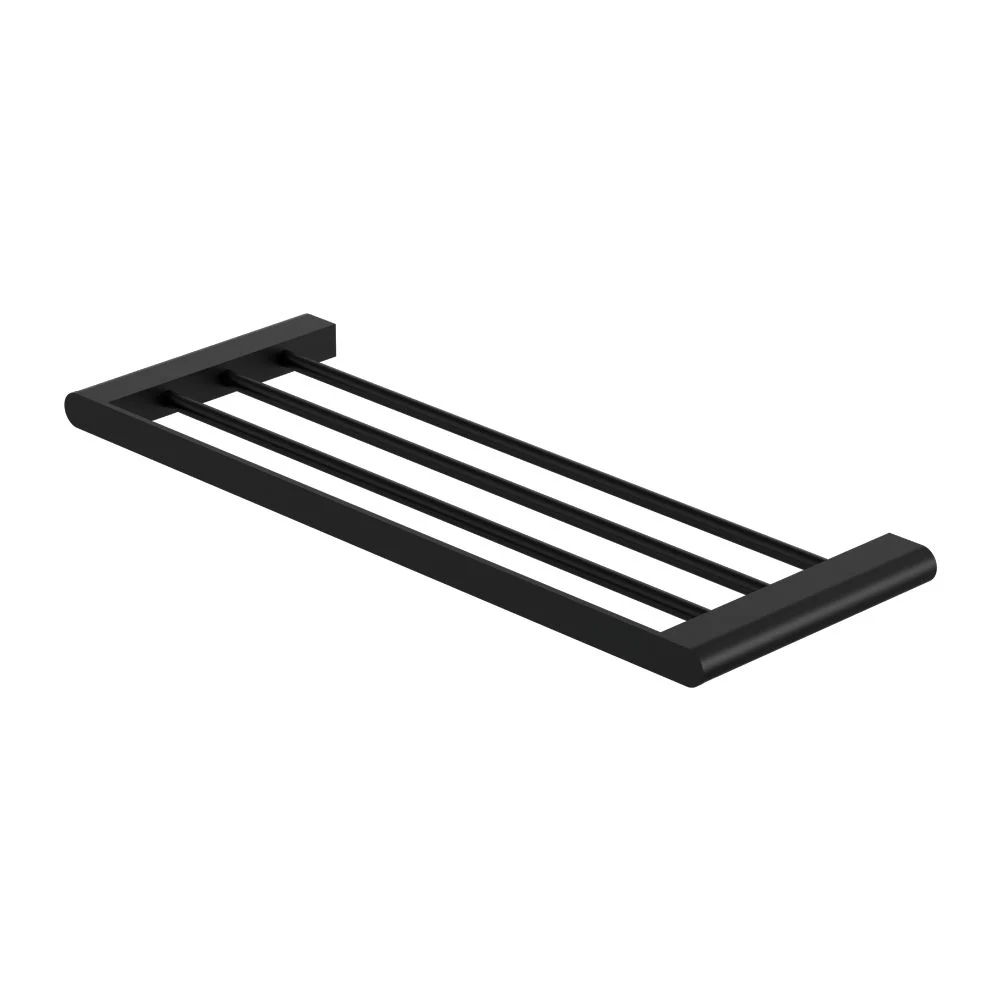 Nero Bianca Towel Rack - Black Matte