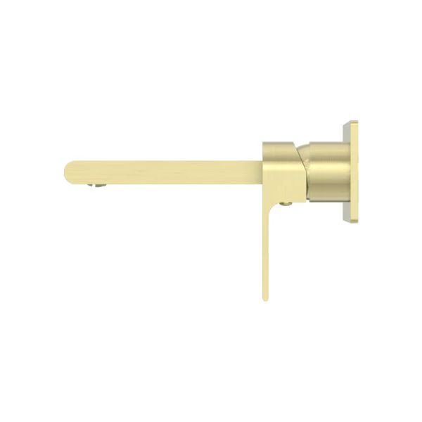 Nero Bianca Wall Basin/Bath Mixer - Brushed Gold - Image 4