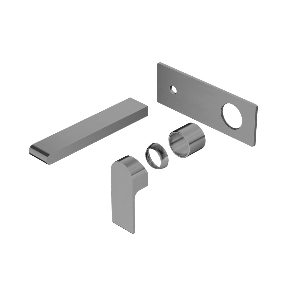 Nero Bianca Wall Basin/Bath Mixer (Trim Kit Only) - Gun Metal