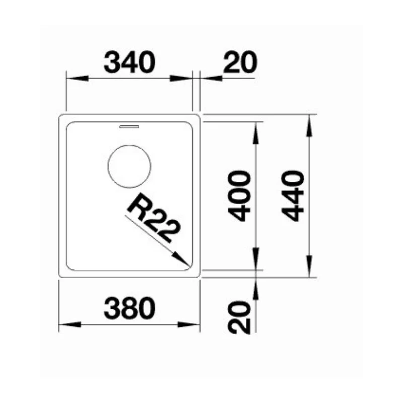 Blanco ANDANO 340-U Single Bowl Undermount Sink - Image 2