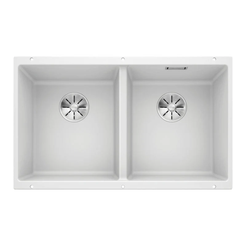 Blanco SUBLINE 350/350-U Double Bowl Undermount Sink - White