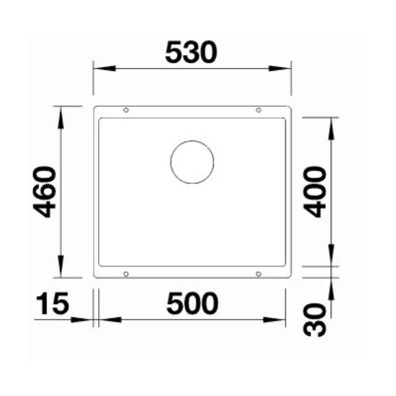Blanco SUBLINE 500-U Single Bowl Undermount Sink - White - Image 2