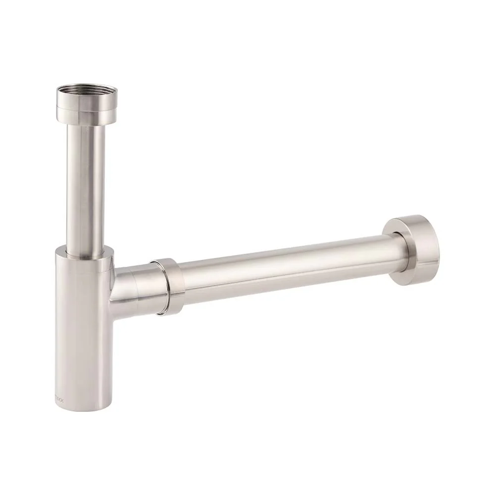 Mixx Brass Bottle Trap Round - Brushed Nickel