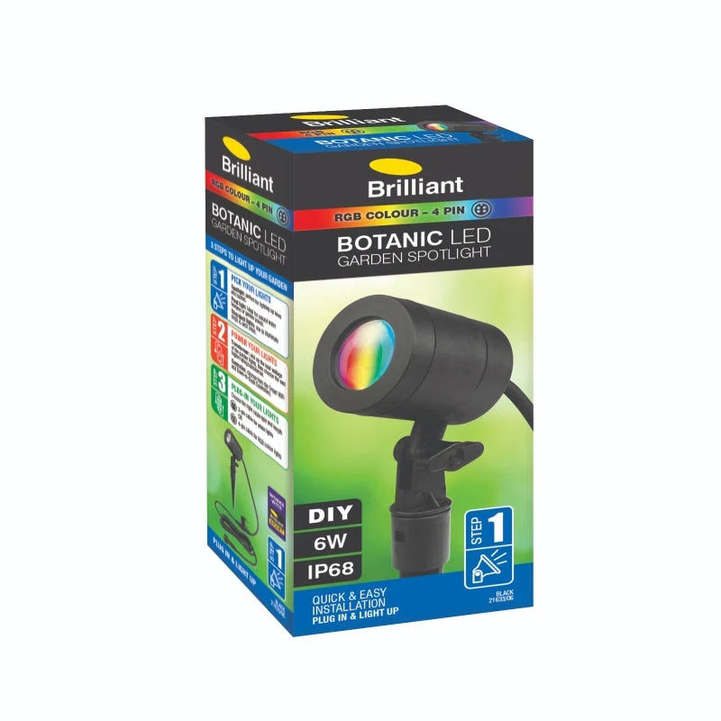 Brilliant Botanic 6W LED Garden Spotlight - RGB - Image 2