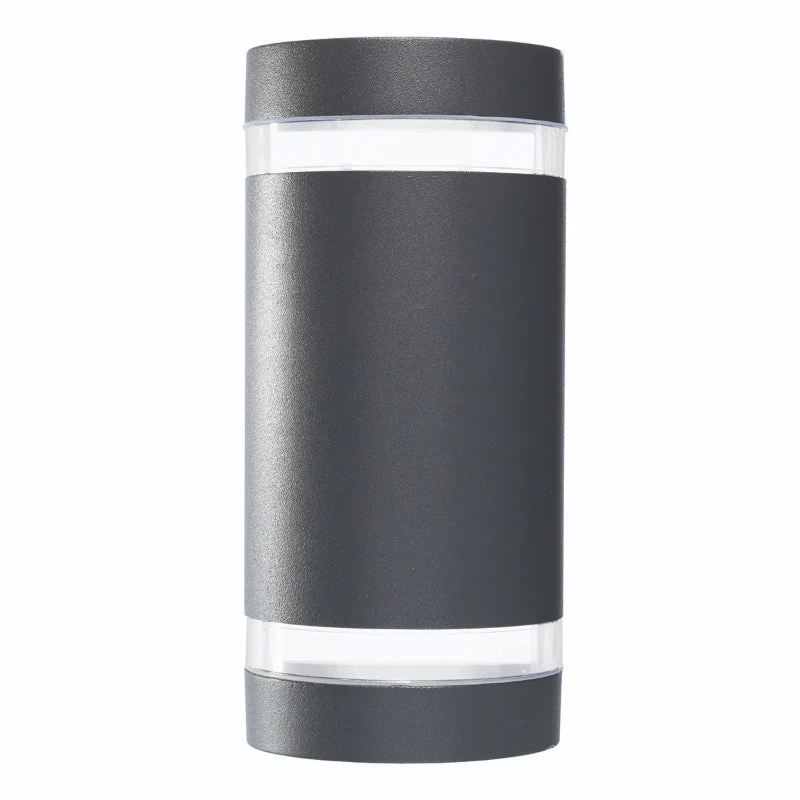 Brilliant Dormon Up/Down Exterior Wall Light - Charcoal