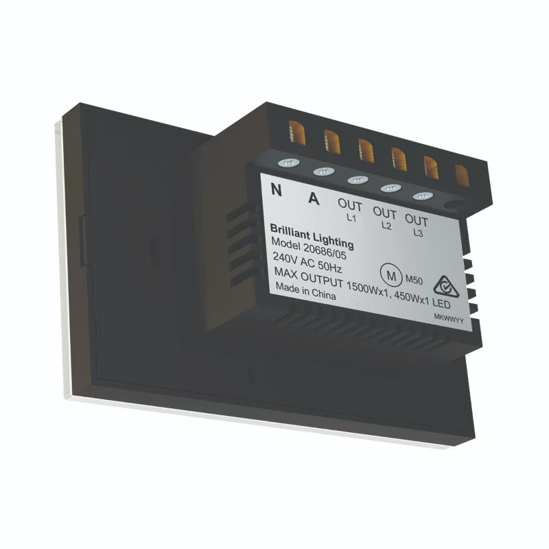 Brilliant Elite Glass Wall Switches - 3-Gang - Image 2