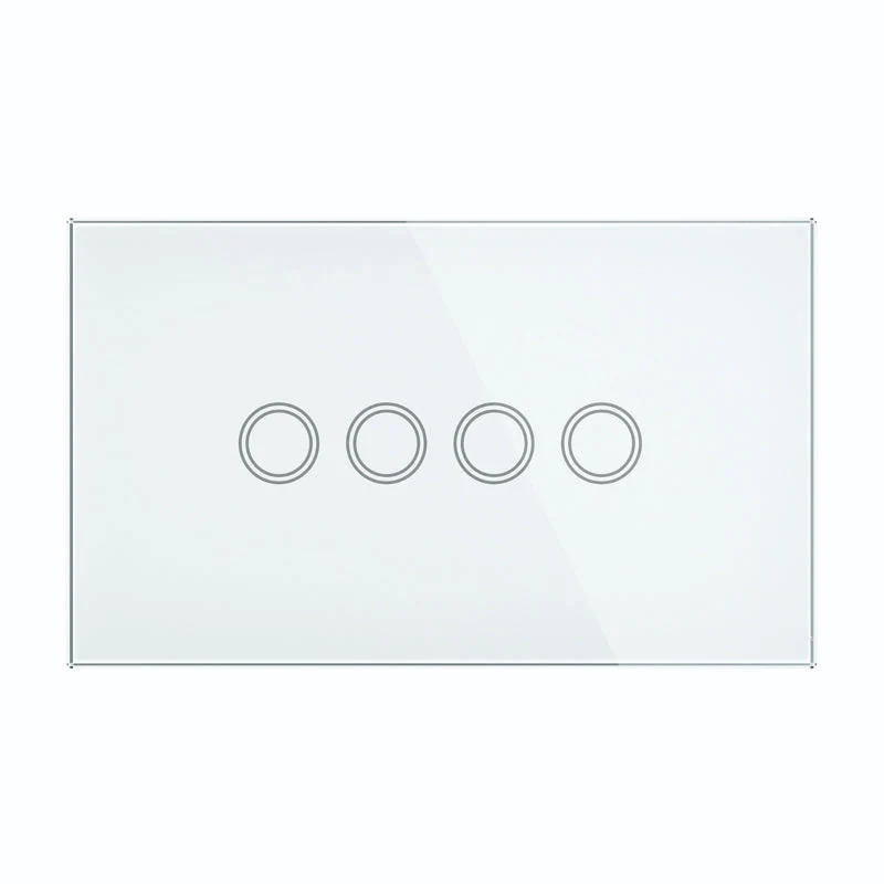 Brilliant Elite Glass Wall Switches - 4-Gang