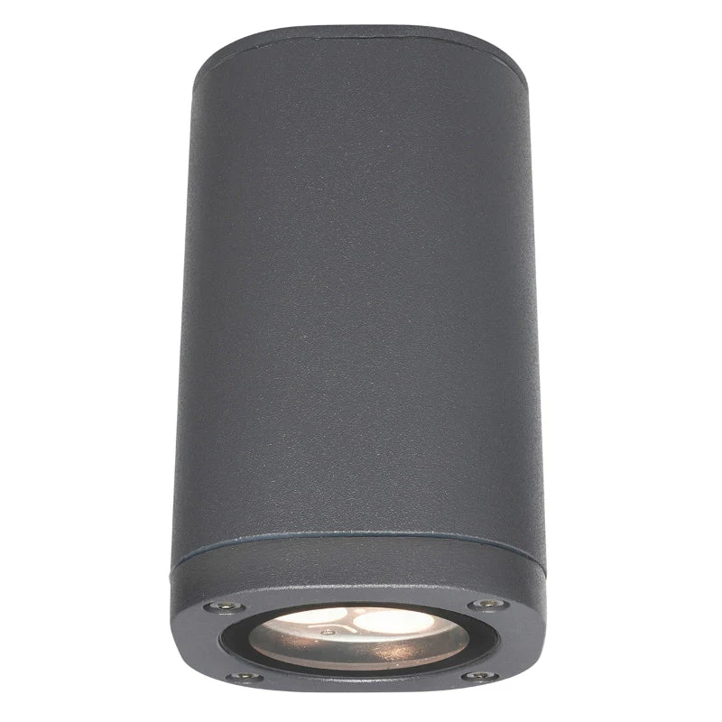 Brilliant Glenelg LED Fixed Exterior Wall Light - Charcoal - Image 3