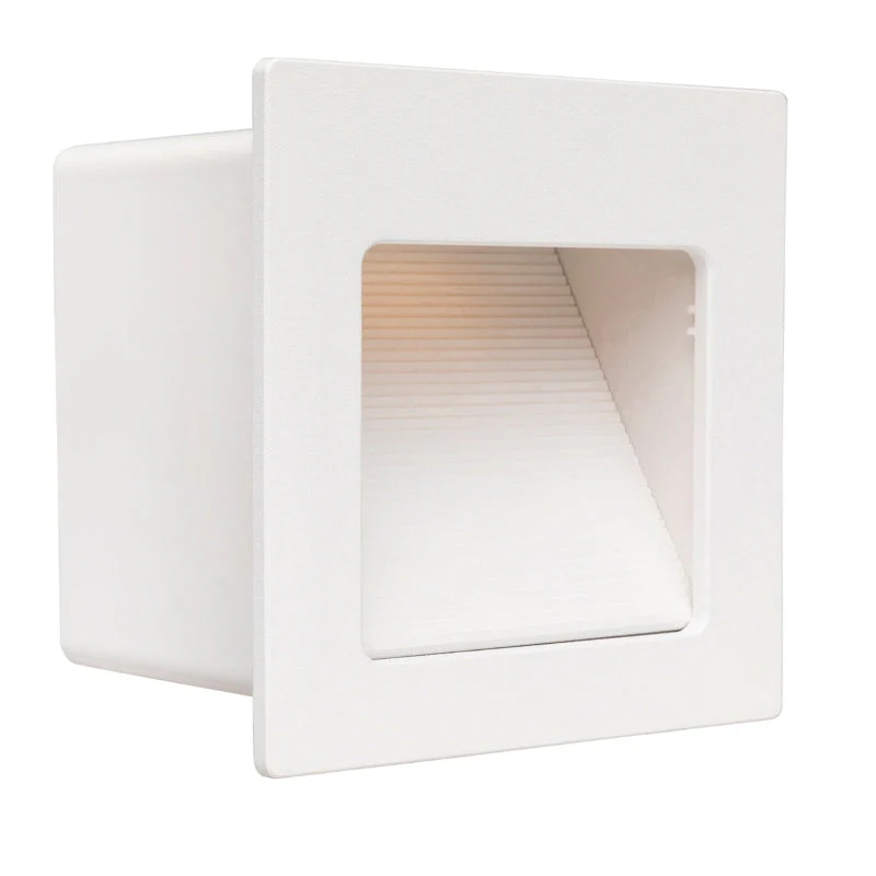 Brilliant Hensley LED Indoor Step Light - Matt White